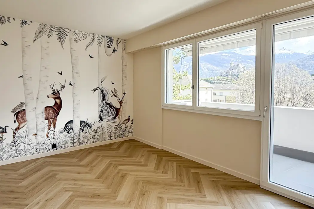 appartement renovation sion chambre
