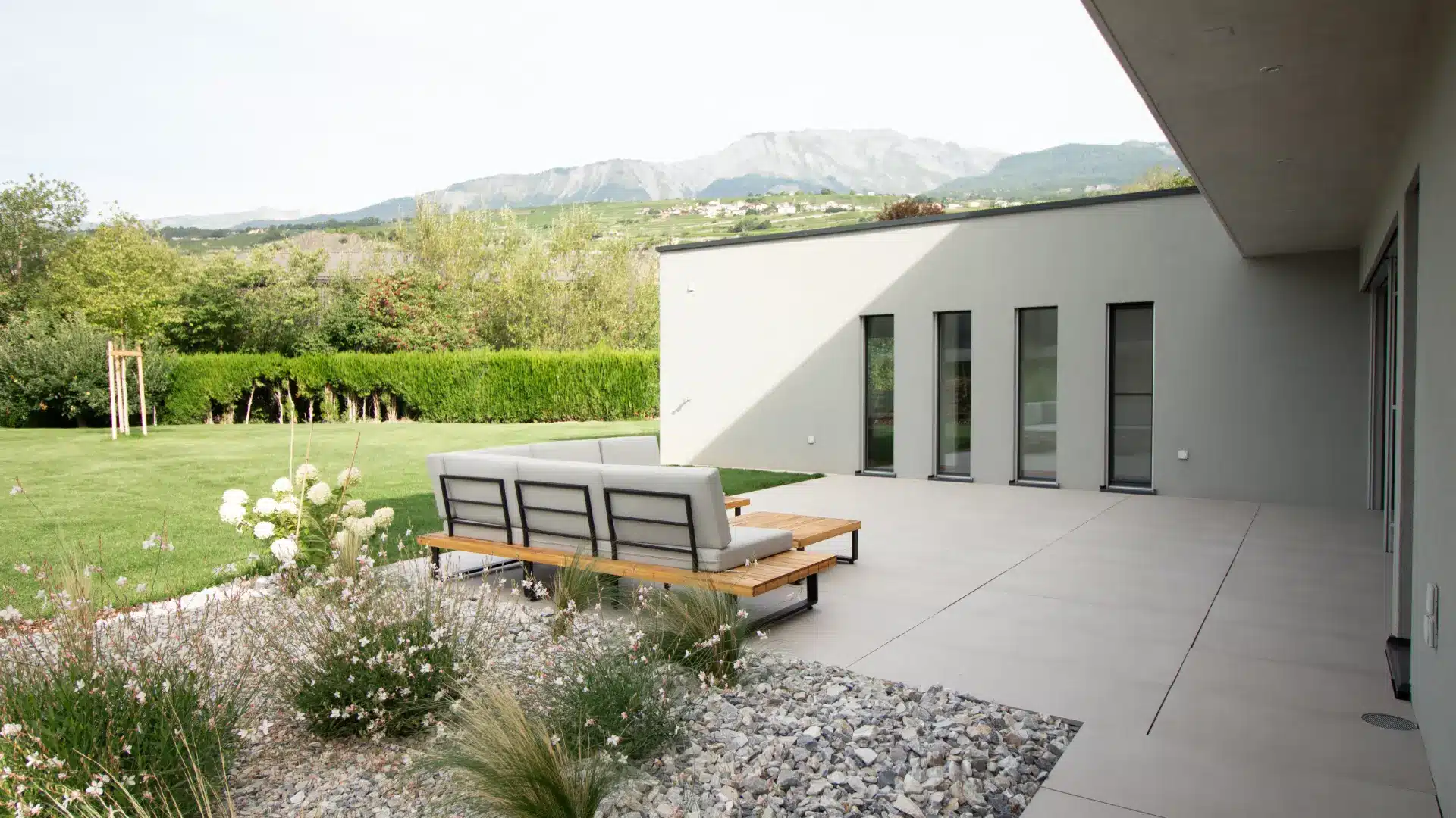 terrasse villa valais