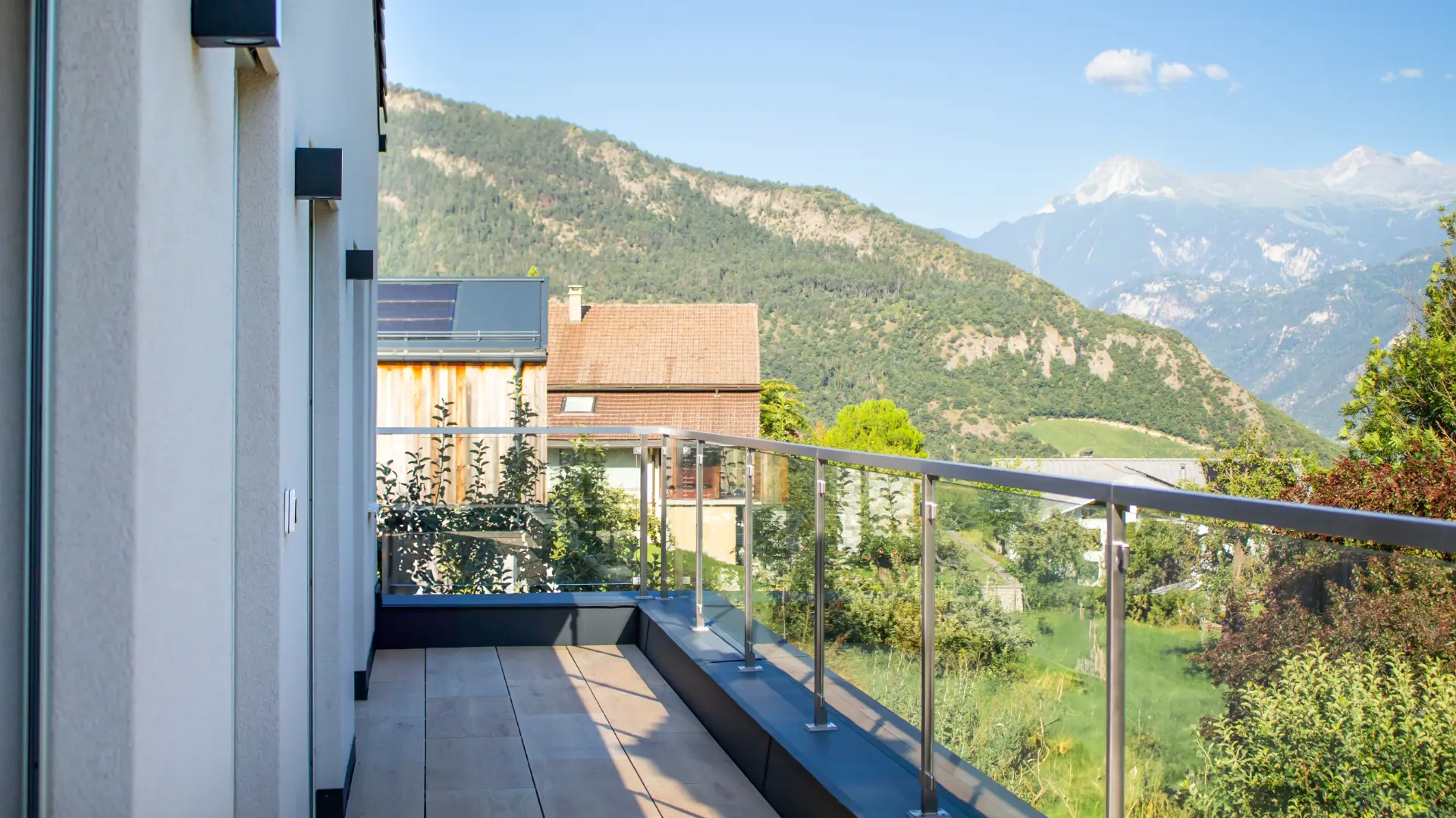 villa vue balcon